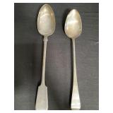 Sterling silver serving spoons hallmarked total