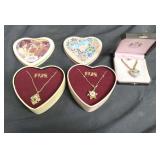 Group of necklaces with pendants