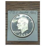 Silver 1972-S Proof Eisenhower Dollar coin