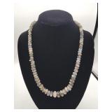 Sterling silver & Labradorite necklace 21"