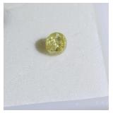 0.20ct Round natural yellow diamond loose