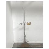 Vintage weather vane w/brass accents, milk