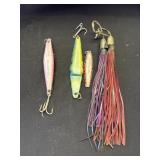 5 Vintage deep sea fishing lures