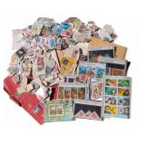 Large collection of stamps. In bag. in case.