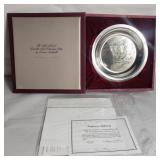 Sterling silver Franklin mint Christmas plate