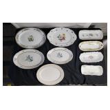 Group of serving dishes and trays