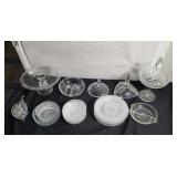 Group of crystal and glass pieces