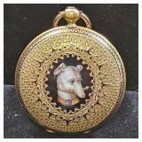 Antique 18k gold George Melleze pocket watch
