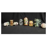 Group of assorted vintage coin banks