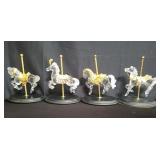 Box of glass carousel horse by William Dentzel III