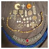 Group of costume jewelry