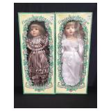 Pair of Le Cheri Limited Collection porcelain