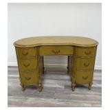 Antique kidney shaped desk/vanity