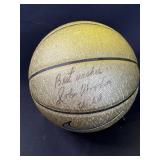 John Wooden autographed basketball