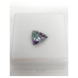 4.15ct triangle mystic topaz gemstone 10 x 10mm