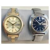 2 Vintage Seiko menï¿½s watches