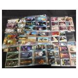 Group of movie scene trading cards, star wars,