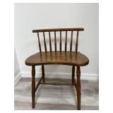 Antique maple wooden side dining accent desk 2