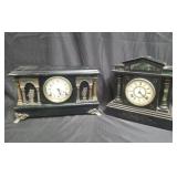 Pair of mantle clocks
