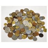 Assorted foreign coins