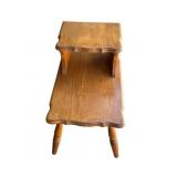 Vintage wood end table