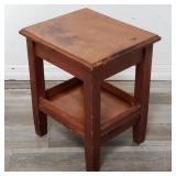 Antique wood plant stand