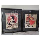 Pair of prints in frames,