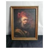 Signed oil painting canvas