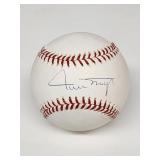 Willie Mays autographed baseball