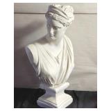 Vtg chalk female bust 23"h