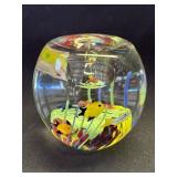 Vintage Murano style art glass paperweight