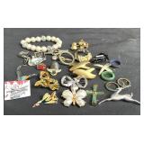 Group of costume jewelry