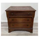 Vintage 3 drawer nightstand