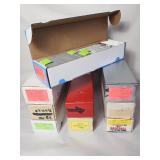 9 vintage long boxes of sports cards 1980/90/00s