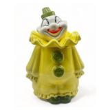 Vintage Metlox Poppytrail ceramic clown cookie jar