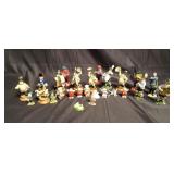 Group of figurines, marching band, rabbit, pig