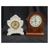 Pair of vintage mantel clocks