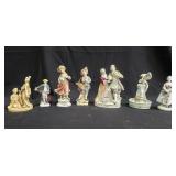 Group of vintage porcelain figures