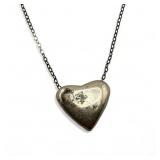 Sterling silver heart necklace & pendant