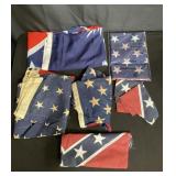 Group of American flags weight: 2.9 lbs box lot LT