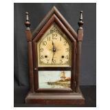 Wood Antonia mantel clock