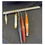 5 Vintage deep sea fishing lures