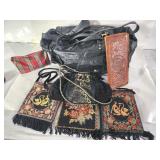 Vintage handbags, leather shoulder bag, Greece