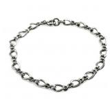 Sterling silver link bracelet, 5.31g