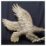 Brass eagle wall plaque