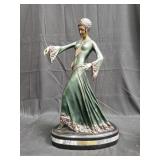 Signed "Chiparus" bronze art deco figural