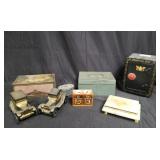 Group of car models, lock boxes, onyx jewelry