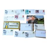 Collection of vintage stamped First Day Covers.