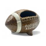 Vintage ceramic football ashtray, 8" l.
