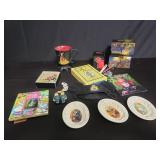 Box of Disney memorabilia